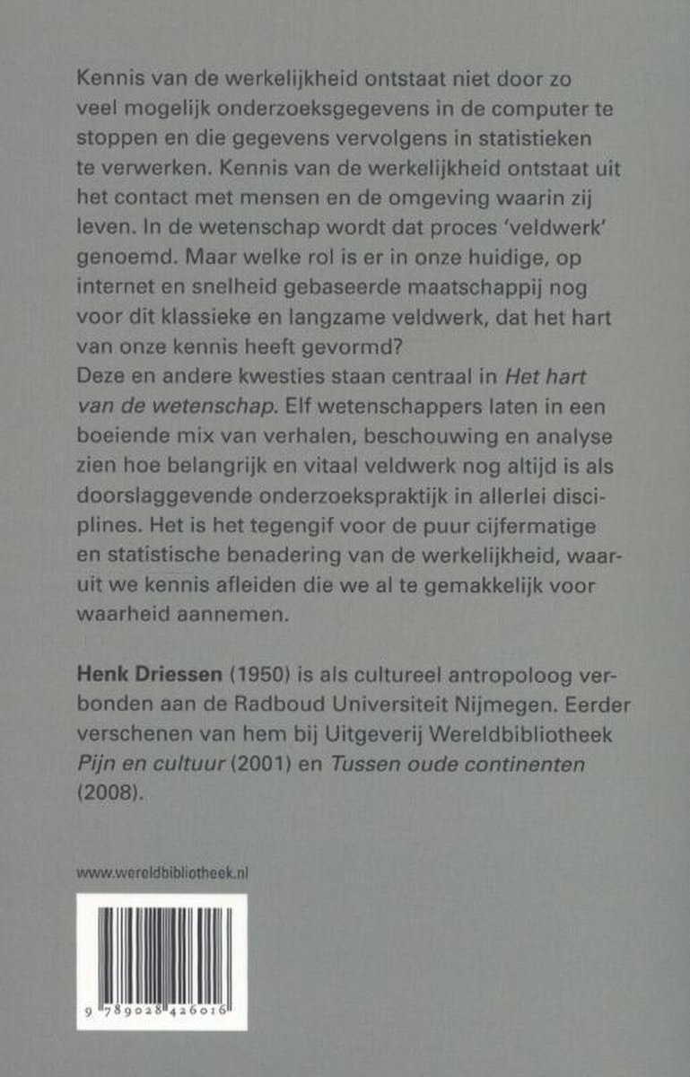 Het hart van de wetenschap - back cover