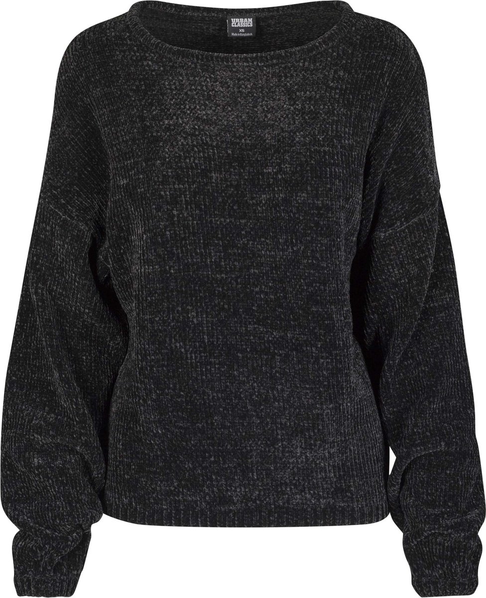 Urban Classics Oversized Chenille Dames Sweatshirts – XXL Zwart