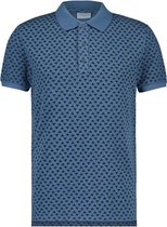 Purewhite -  Heren Slim Fit   Polo  - Blauw - Maat XS