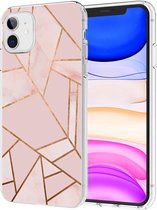 iMoshion Design voor de iPhone 11 hoesje - Grafisch Koper - Roze / Goud
