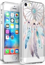 iMoshion Hoesje Siliconen Geschikt voor iPhone 5 / 5s / SE (2016) - iMoshion Design hoesje - Transparant / Meerkleurig / Dreamcatcher