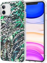 iMoshion Design voor de iPhone 11 hoesje - Jungle - Wit / Zwart / Groen