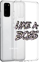 iMoshion Design voor de Samsung Galaxy S20 hoesje - Like A Boss - Paars / Zwart