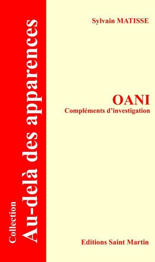 Au-delà des apparences - OANI Compléments d'investigation - cover