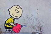 BANKSY Charlie Brown Gasoline Canvas Print