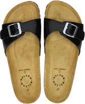 Nelson dames slipper - Zwart - Maat 38