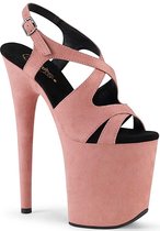 Pleaser Sandaal met enkelband, Paaldans schoenen -36 Shoes- FLAMINGO-831FS Paaldans schoenen Roze