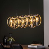 Livin24 Industriële hanglamp Circle 7-lichts metaal