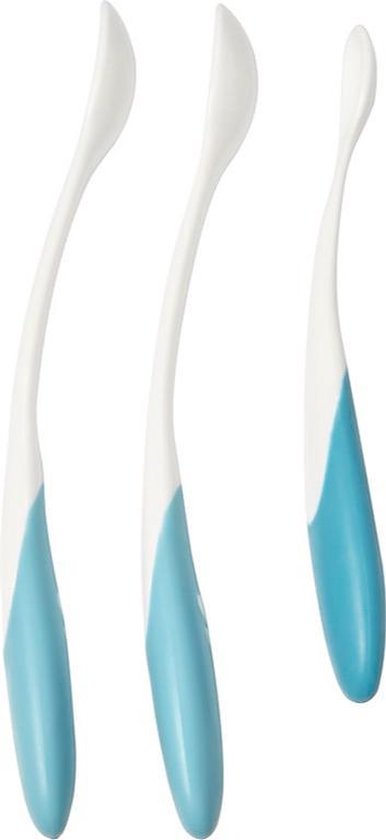 Difrax voedingslepel - Blauw/Wit - 3 Stuks