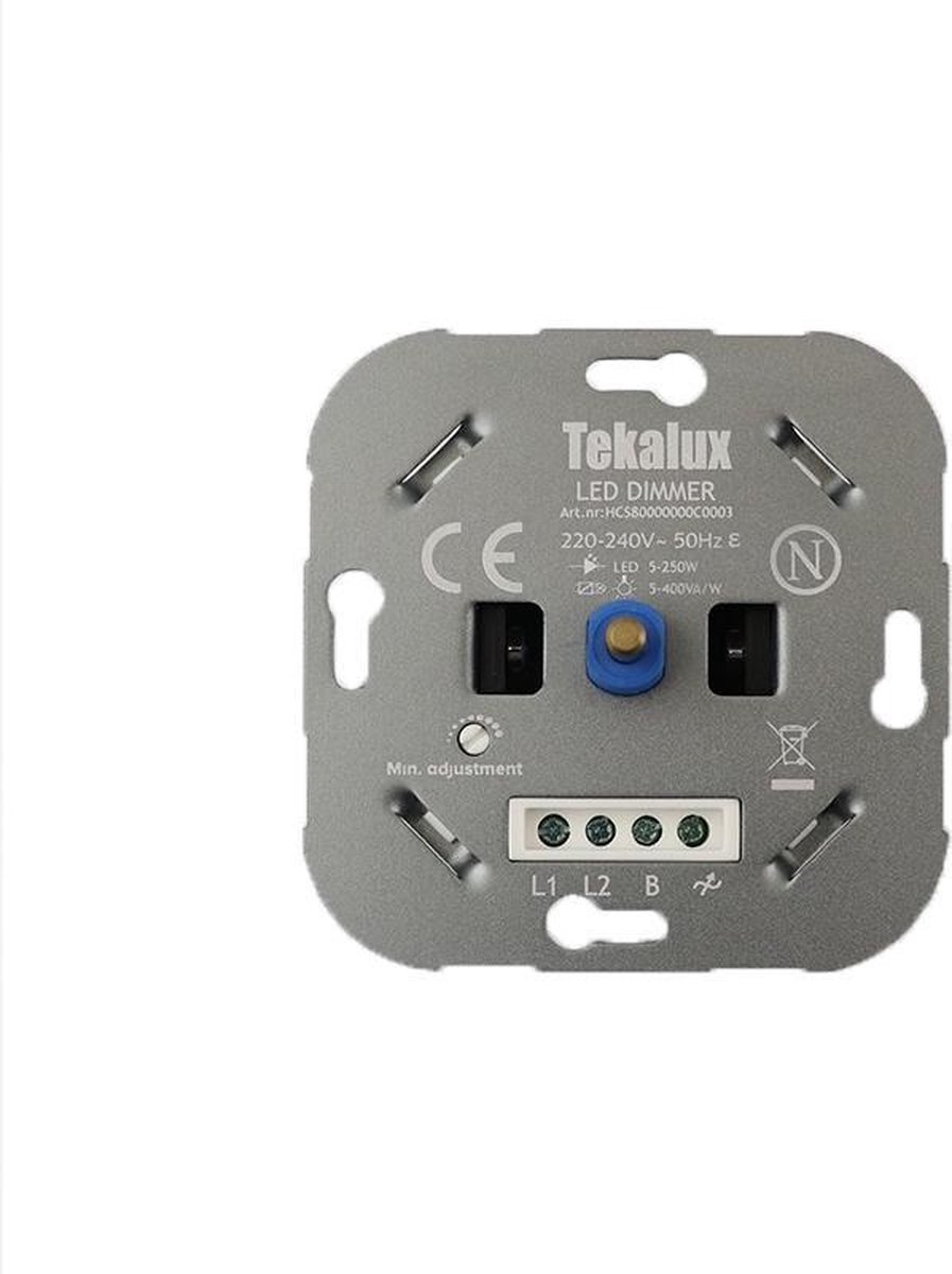 Olucia Enzo - LED Muurdimmer - Grijs - Maximaal 250 Watt