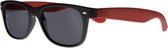 Icon Eyewear TBR013 Zonneleesbril WF +2.50 - Mat zwart met rode temples