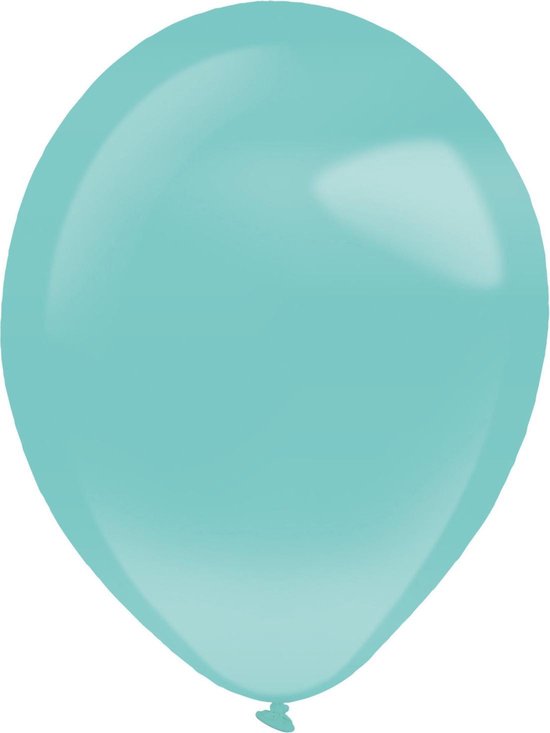 Amscan Ballonnen Parel 28 Cm Latex Turquoise 50 Stuks