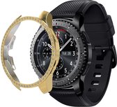 Samsung Galaxy Watch 46MM Hoesje Hard Plastic met Diamantjes Goud