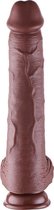 BrownZilla Mega XXL Zuignap Dildo Bruin 31 CM