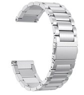 Metaal schakel bandje Zilver geschikt voor Fitbit Versa (Lite)