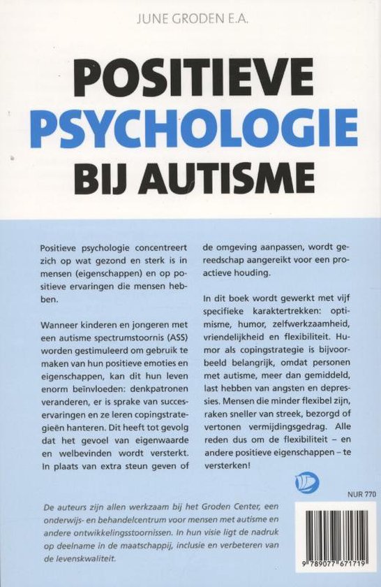 Positieve psychologie bij autisme, June Groden | 9789077671719 | Boeken ...