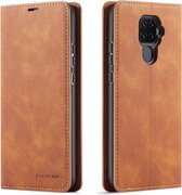 For Huawei Mate 30 Lite Forwenw Dream Series Oil Edge Strong Magnetism Horizontal Flip Leather Case with Holder & Card Slots & Wallet & Photo Frame (Brown)