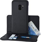 Azuri wallet case with removable magnetic cover - zwart - voor Samsung S9 (G960)