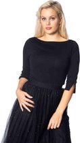 Dancing Days Longsleeve top -S- OONAGH BASIC Zwart