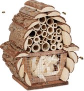 relaxdays insectenhotel klein - bijenhuis - insectenhuis - bijenhotel - hout - nestkast