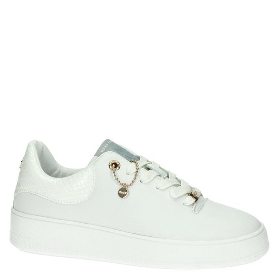 Mexx Dames Lage sneakers Eline - Wit - Maat 39 | bol.com