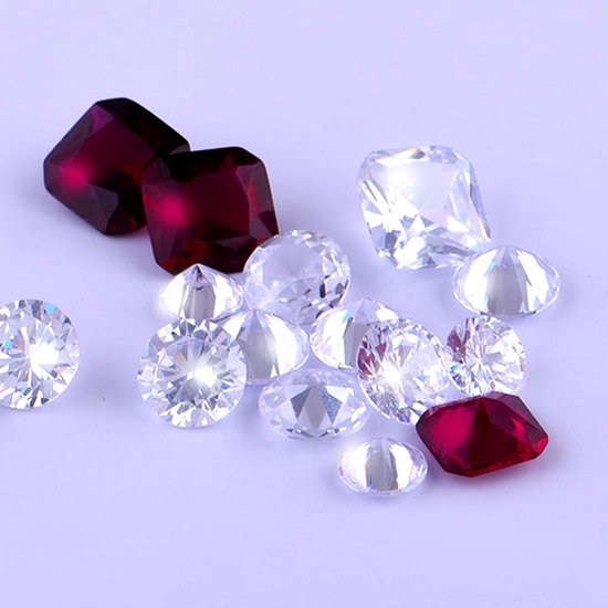 - Eligo Verwisselbaar Glas geslepen 8 mm Rond Zirkonia Champagne voor Zilveren Ring - 8 mm - ER8R017