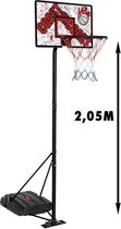 CDTS basketbalpaneel met soepele basis - Max. 2,05m