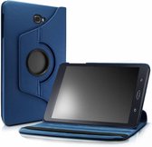 - Étui pour tablette Samsung Galaxy Tab A 10.1 SM T580 / T585 avec couvercle de position rotative à 360° - Blauw foncé