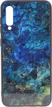 Shop4 - Samsung Galaxy A50 Hoesje - Harde Back Case Marmer Kleurrijk