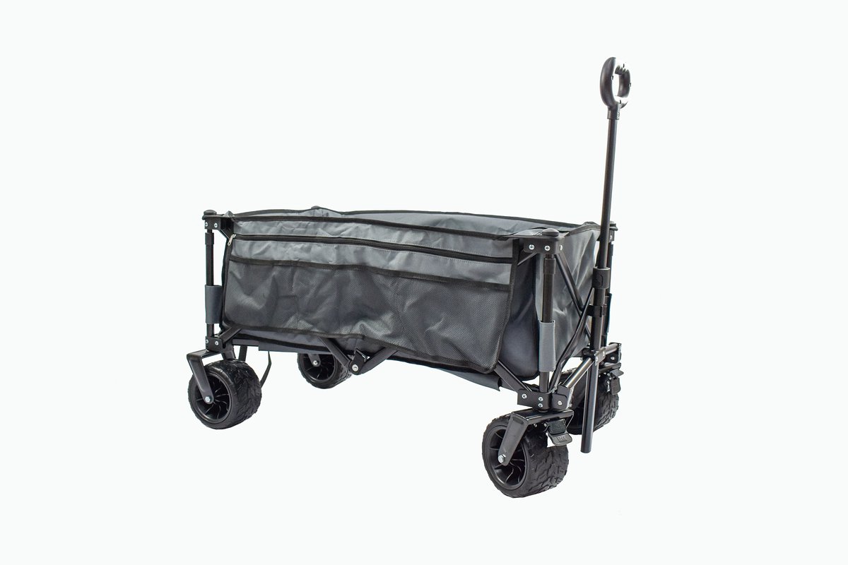 DOEWORKS Opvouwbare Bolderkar,Inklapbaar100KG Buitenwagen met Dak
