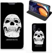Geschikt voor Samsung Galaxy A60 Mobiel BookCase Skull Eyes