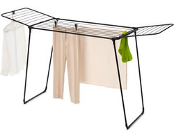 Brabantia HangOn Too Droogrek - 22 m - Inklapbaar Wasrek - Extra Hoog - Matt Black