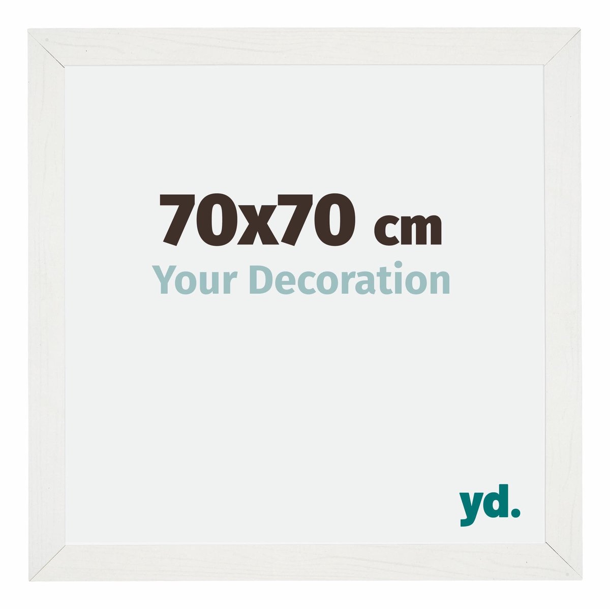 yd. Your Decoration - Fotolijst 70x70 cm - MDF - Wit Geveegd - Mura