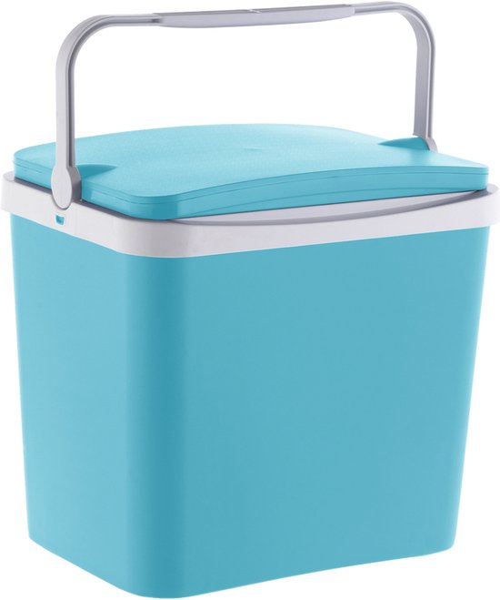 Sunnydays Beach Vibes Koelbox - 24 liter - kunststof - blauw - 40 x 30 x 36 cm van Merkloos — afbeelding 4