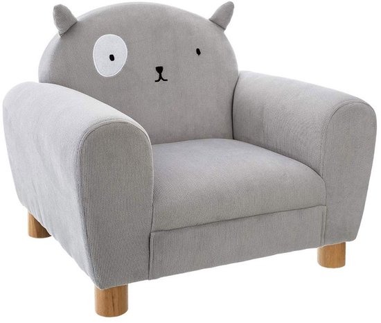 Eazy Living Fauteuil pour enfant Chat Gris