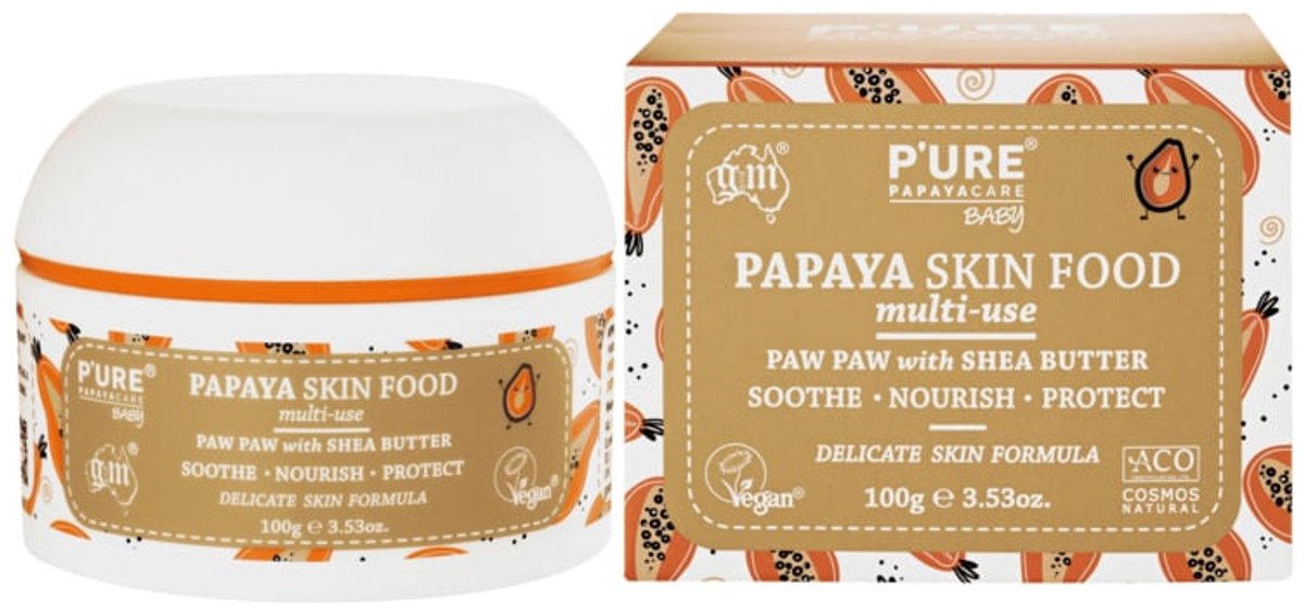 P'ure Papaya care - Papaya Baby Skin Food - Natuurlijk