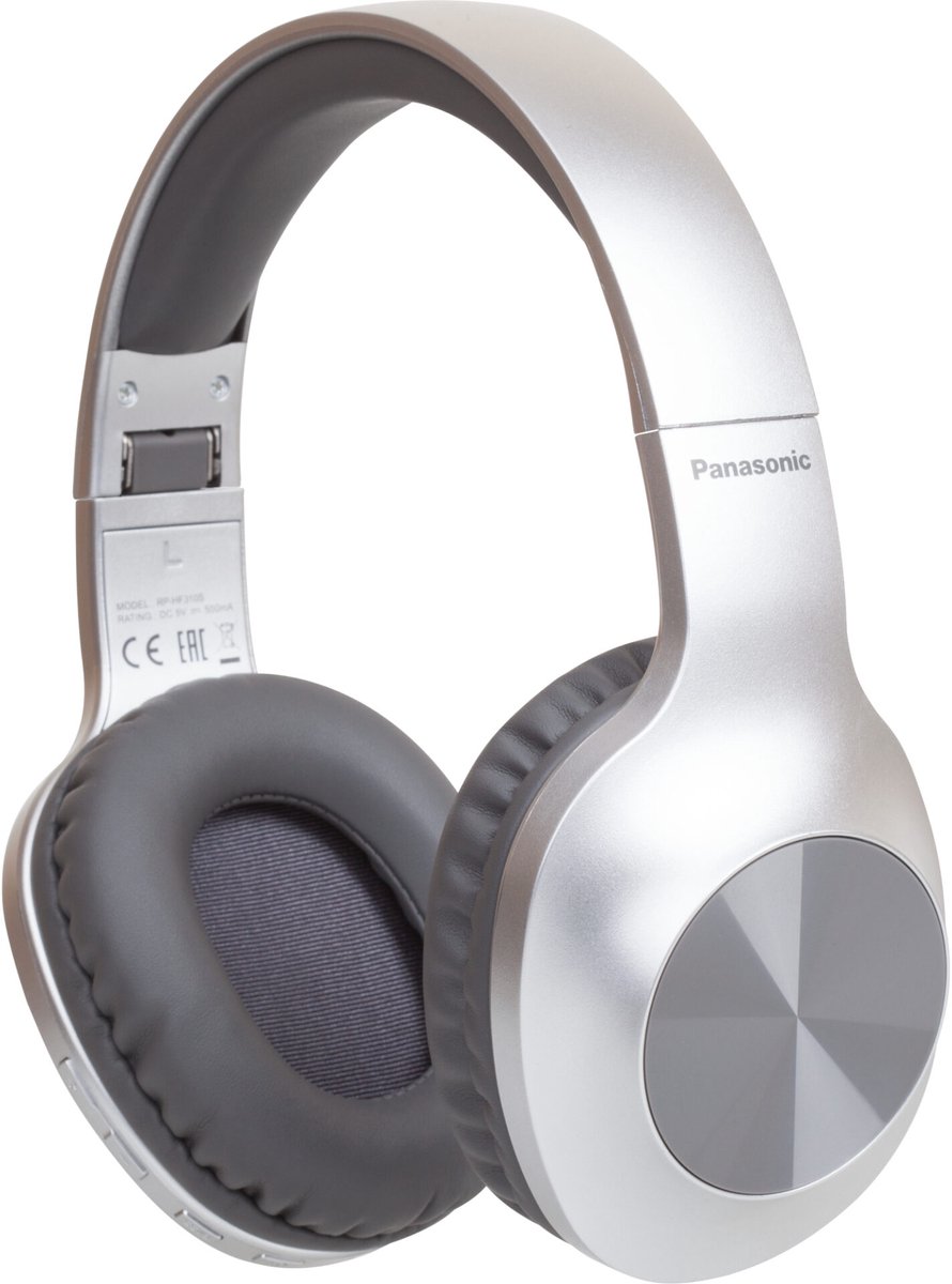 Panasonic RB-HX220BDES hoofdtelefoon/headset Hoofdtelefoons Draadloos Hoofdband Oproepen/muziek USB Type-C Bluetooth Zilver