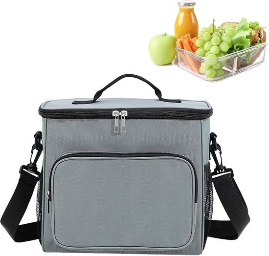 Geïsoleerde Lunchtas - Koeltas - Picknicktas - Lunchzakjes - Thermotas - Bento-Lunchtas Met Schouderbanden voor Vrouwen En Mannen - Food Container voor Picknick - BBQ - Camping - Uitstapjes - Winkelen - Auto
