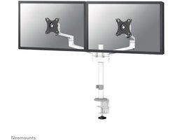 Neomounts NEXT Lite DS60-425WH2 Monitorarm 2 schermen - 17-27" - 0-8 kg/scherm - ruimtebesparend T-Rex model - 100% plasticvrije verpakking - wit