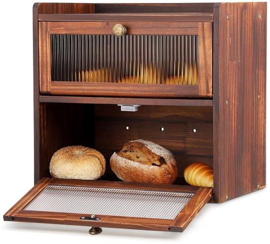 Foto: Grote broodtrommel innovatief design houtlook