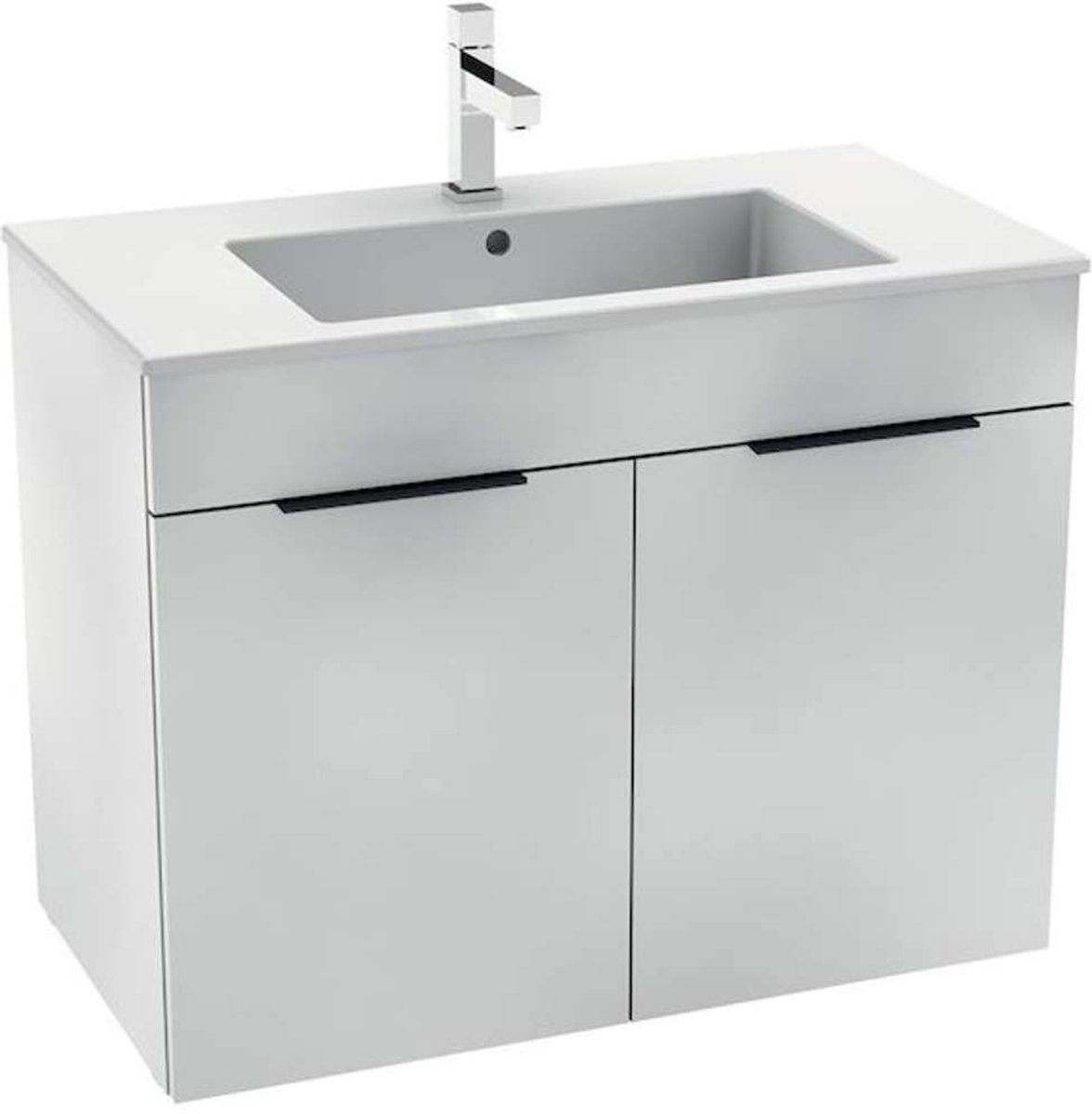 Jika Cube - Kast incl. wastafel, 79x42x62 cm, wit H4537521763001