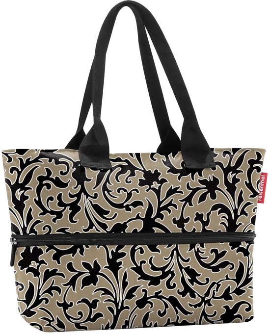 Reisenthel Shopper E1 Shopper Sac à Bandoulière - 12L - Zwart Marbre Baroque