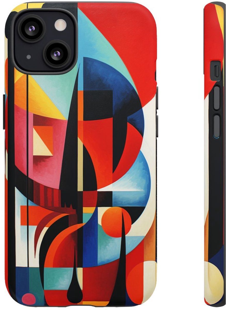 Abstracte Geometrische Compositie – Telefoonhoesje Geschikt voor iPhone 13