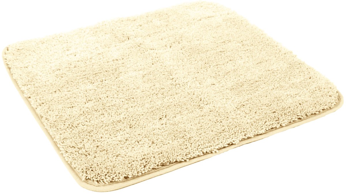Kinzler J-10003/01 Natuurlijke badmat, microvezel, 50x55 cm zonder uitsparing