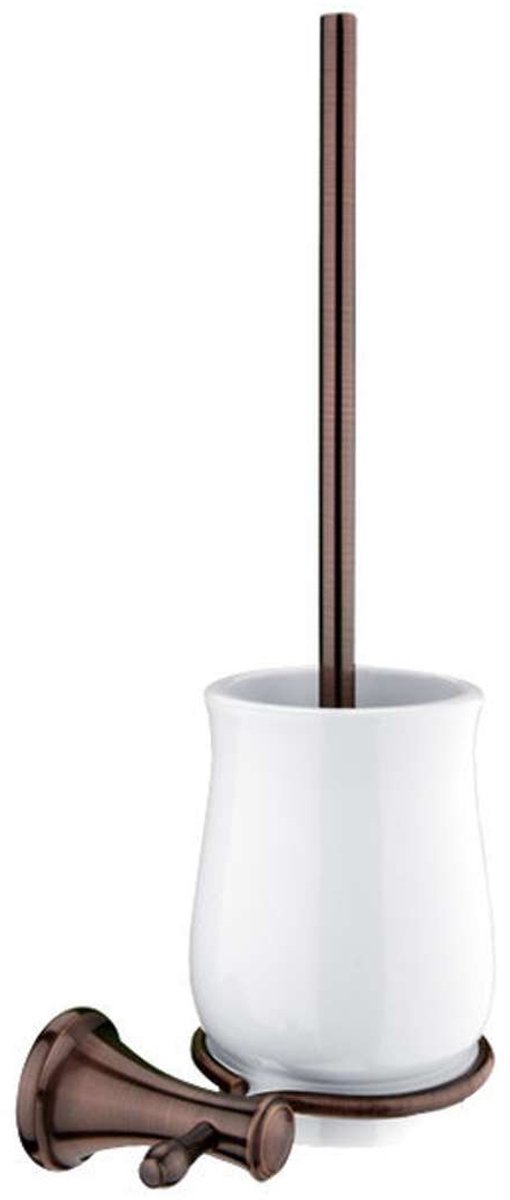 Nimco Lada - Toiletborstel voor wandmontage met houder, wit/koper LA 19094K-80