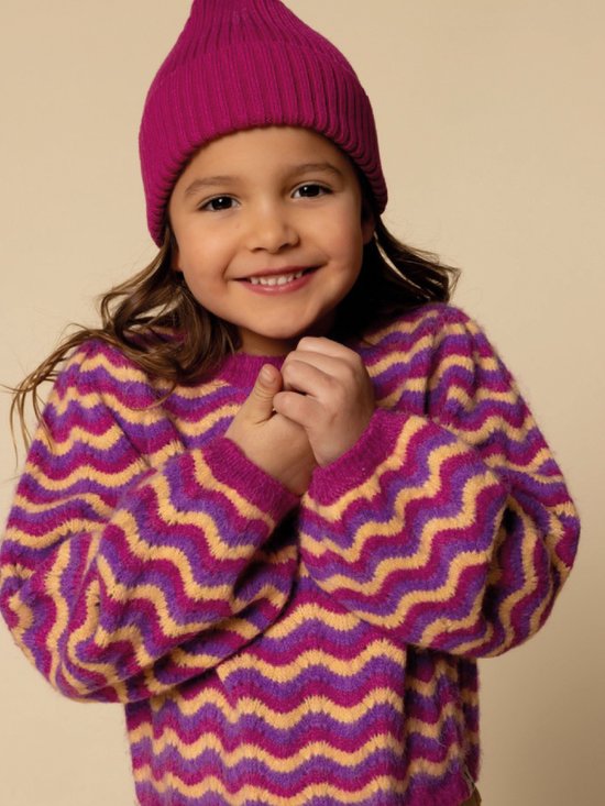 LOOXS Little 2531-7319-945 Meisjes Sweater - Maat 122 - multi van 54% NYLON 23% ACRYLIC 23% POLYESTER