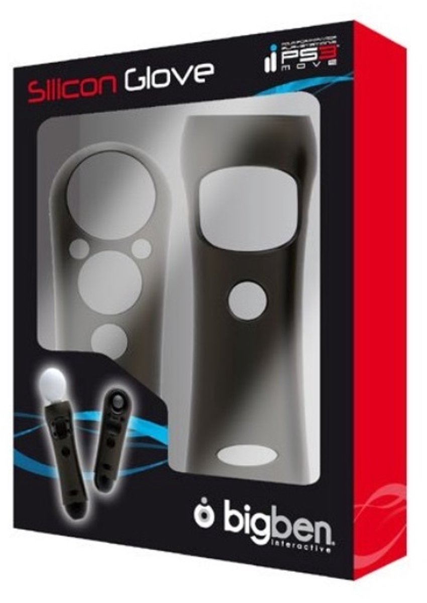 Bigben Siliconen Beschermhoes Zwart PS3