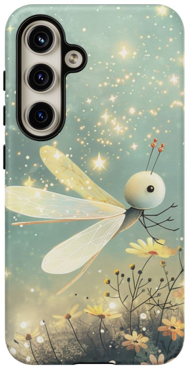 Lieve Libelle met Sterren – Telefoonhoesje Geschikt voor Galaxy S24
