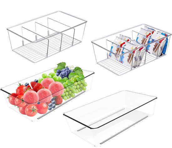 Keukenorganizer voor onder de gootsteen - Set van 2, uittrekbare lade met haken