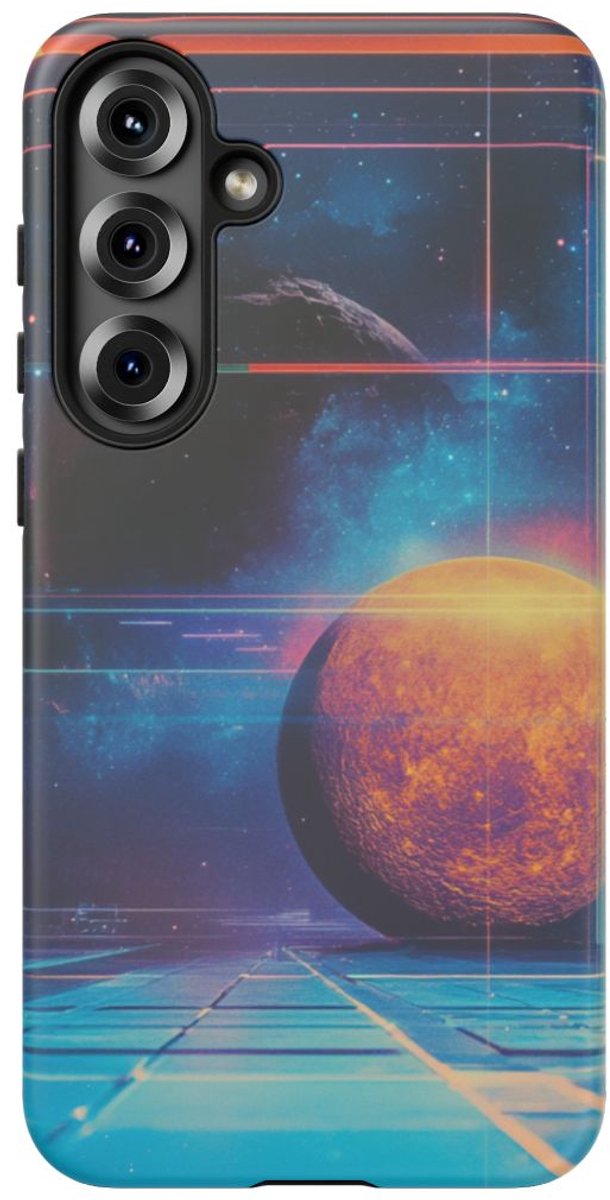 Futuristische Ruimtekunst met Planeten – Telefoonhoesje Geschikt voor Galaxy S25 Plus